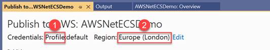 How to publish ASP.NET Core Web API to Amazon ECS Fargate using Visual Studio 2022
